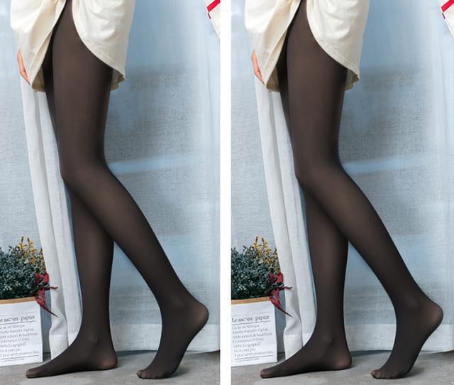 Compre Inverno quente leggings sexy magro translúcido meia-calça